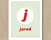 Personalized Name Art Print  8 X 10