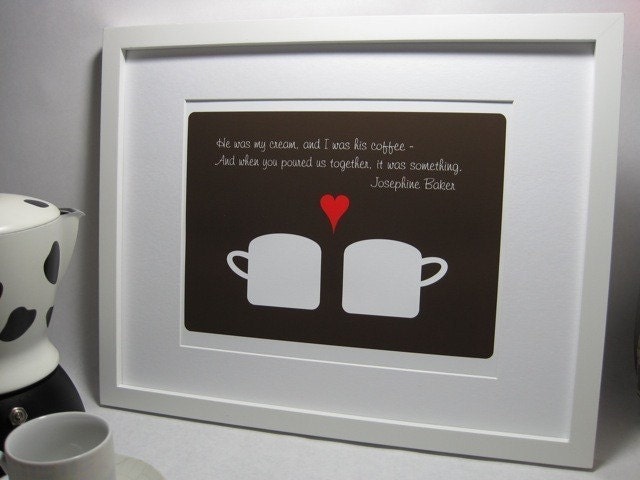8 X 10 It Was Something Coffee Print
