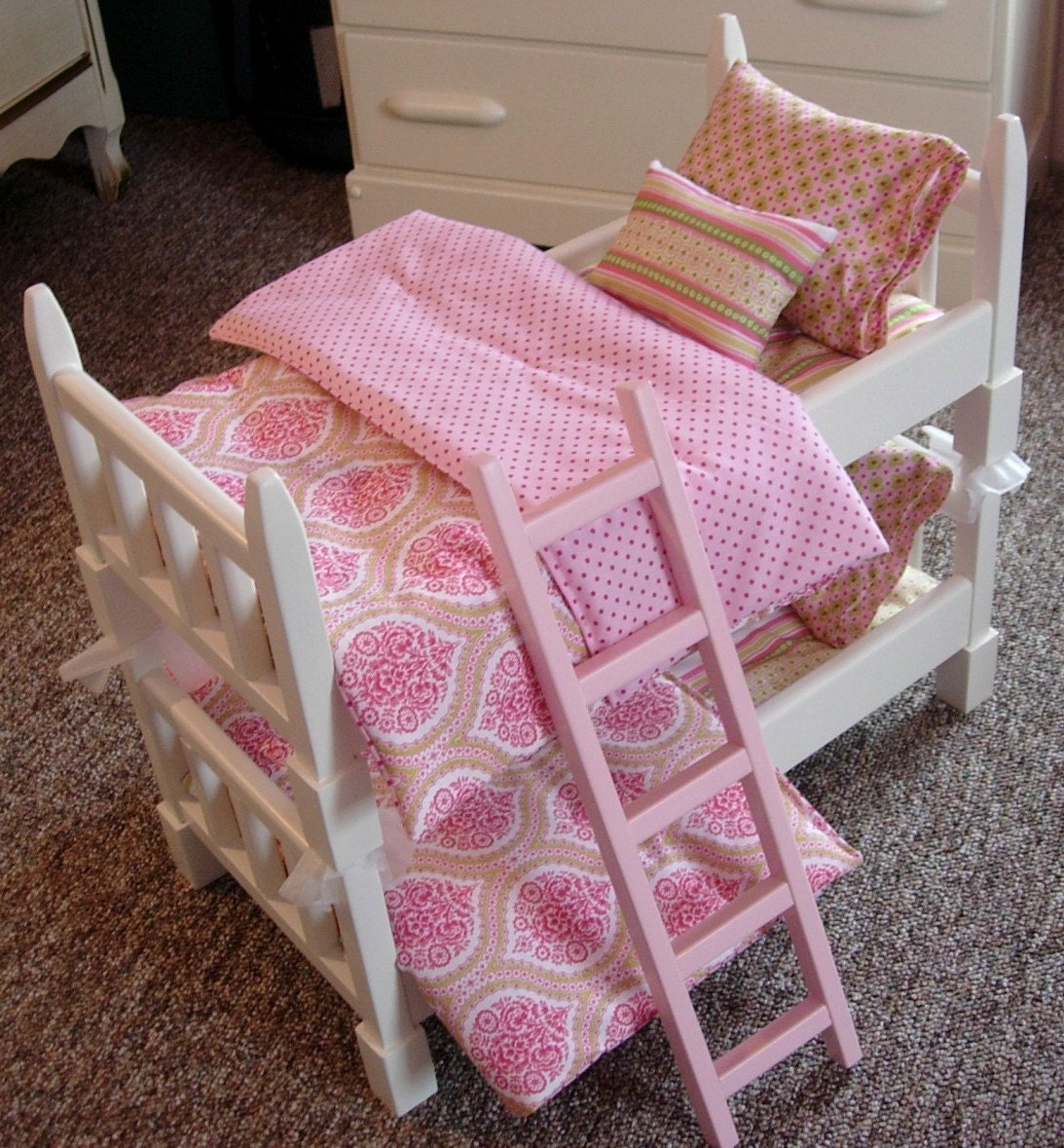 pink doll bunk bed