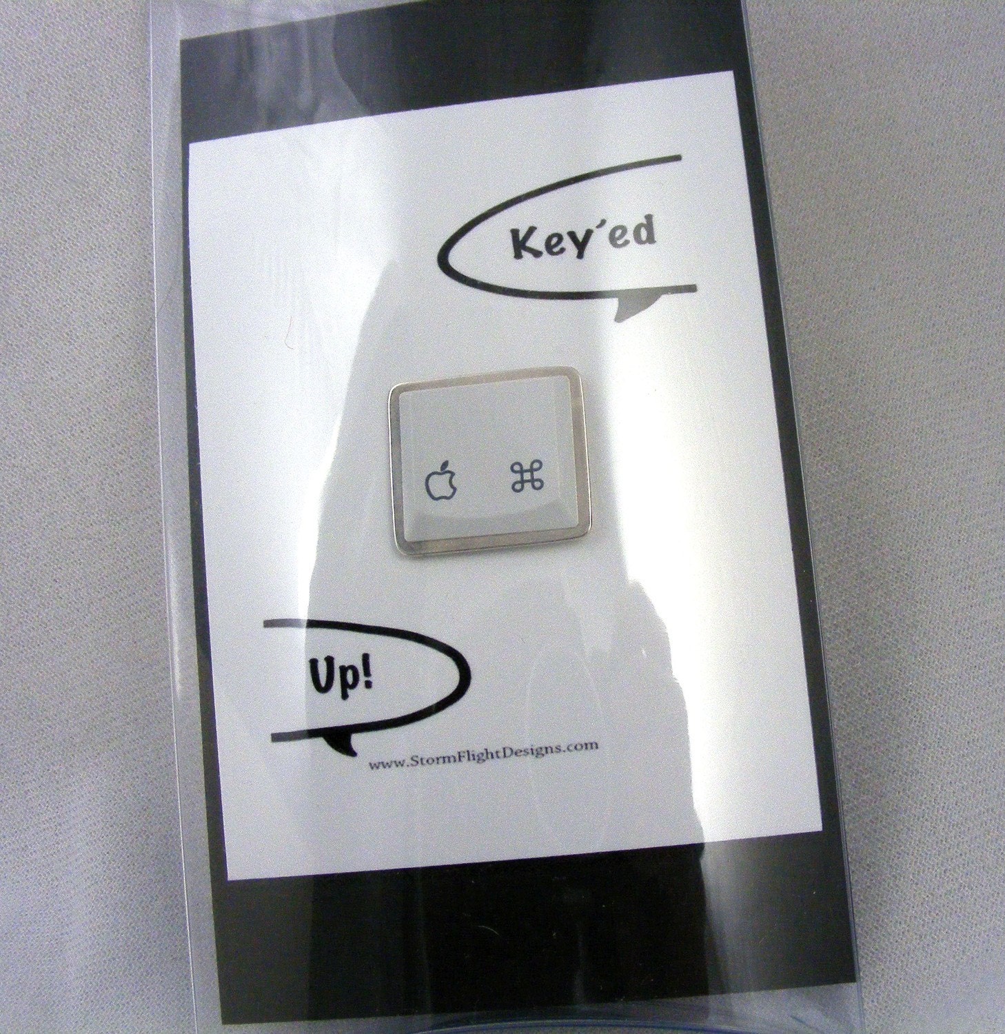 Power Up - Sterling Silver Handmade Recycled MAC Power Button Necklace