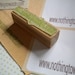 Small Olive Wood Business Stamp - Your Web Address
