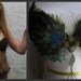 SIREN SAYS Peacock Feather Belly Dance Top / Size 34 C / 012