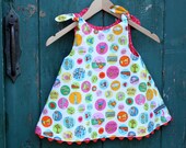 NYC Shoulder Tie Dress, Size 3, Ready to Ship by The Cottage Mama