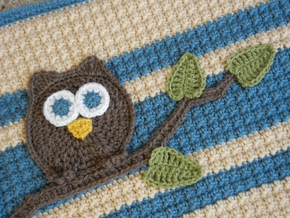 Owl Baby Blanket Boy Baby Shower Gift