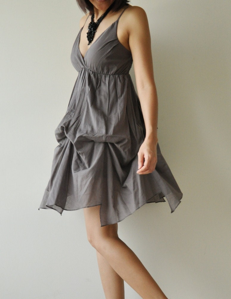 Jazzy.... Gray  Cotton Dress