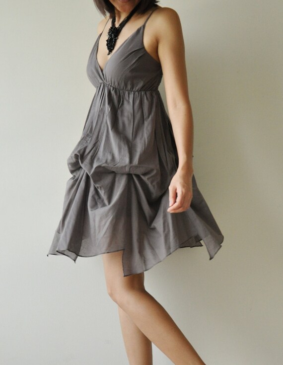 Jazzy.... Gray  Cotton Dress