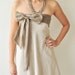 Two tone.... Cream-Brown Cotton Dress 2 Sizes Available