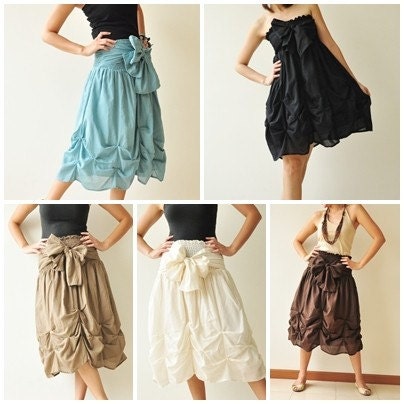Baby Doll.... Dark Brown Cotton Dress/Skirt