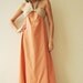 Feel So Good ...Orange Halter Maxi Cotton dress  2 Sizes Available