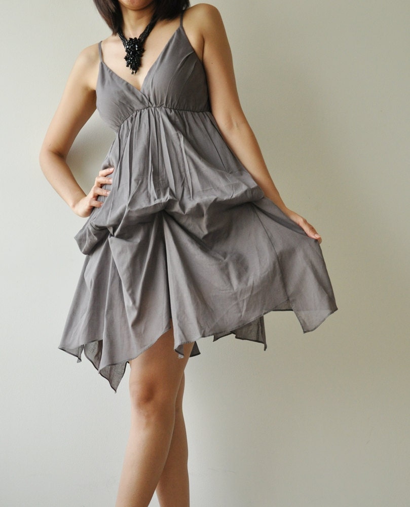 Jazzy.... Gray  Cotton Dress