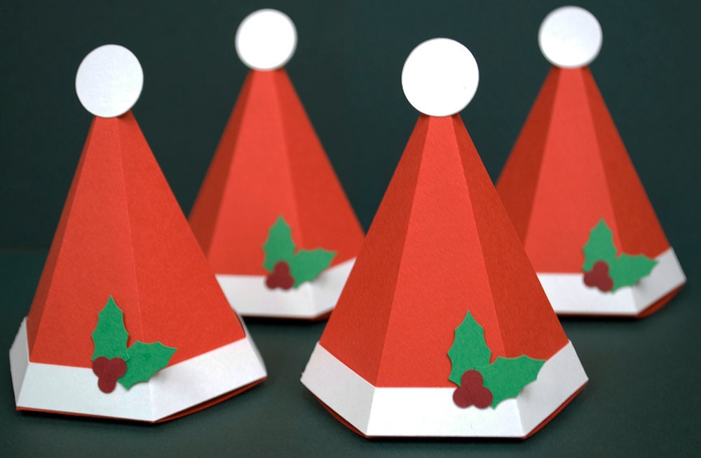Santa Hat Favor or Gift Box - Small