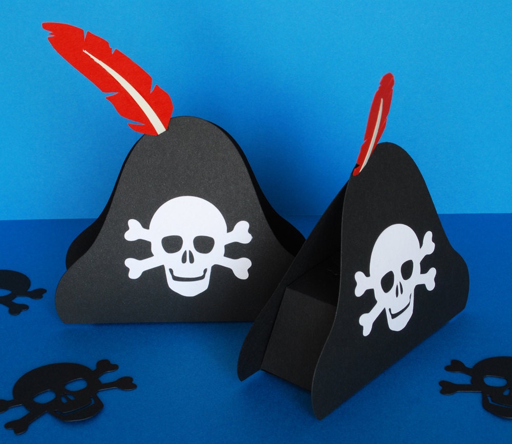 Pirate Hat Favor or Gift Box
