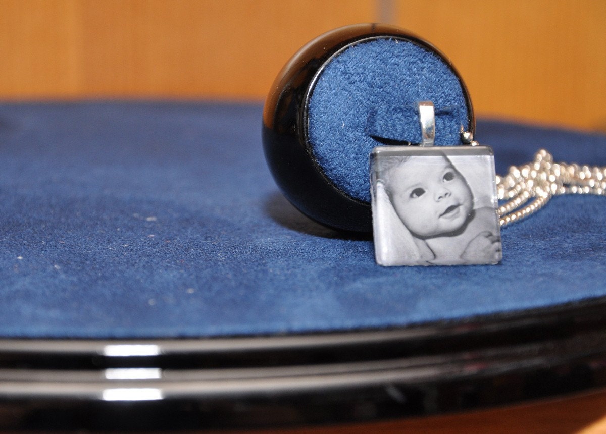 Custom 1" Glass Photo Tile Pendant - Made from YOUR Photo