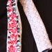 Red, Teal, and Grey Ruffled Camera Strap Slipcover WITH Lens Cap Pocket