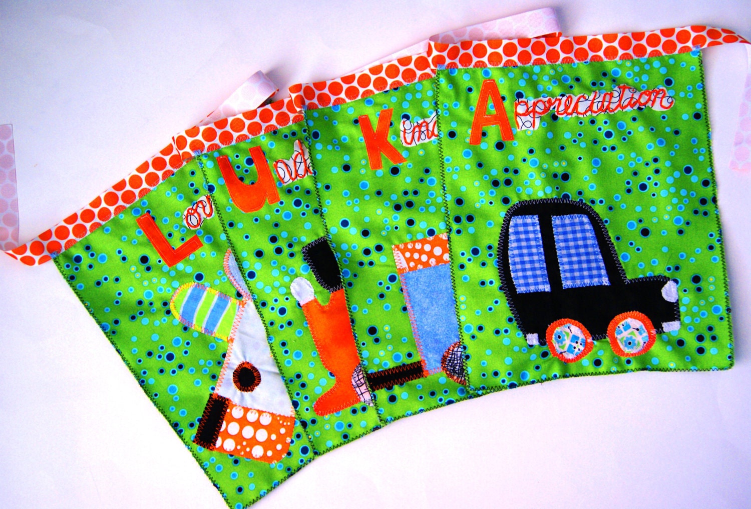 Prayer Flags Blessing Banner Bunting Garland, Baby Shower Gift, Custom to Match Childs Room Decor, Personalized with Your Childs Name