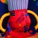 Superhero Robot Pajama PJ Sleepover Pillow with Zipper Pocket - Custom with Childs Initial and Two Favorites ex:Spiderman and Alligators