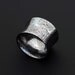 Genuine stainless Damascus Steel Mens Concave Ring - Width 14mm PD46