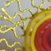 Resin and Metal Sun Ring with Glass Beads - Statement Ring - SUNBLAZE 1