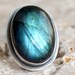 Labradorite Cocktail Ring in Sterling Silver