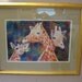 Giraffes Watercolor 8 x 11 Print matted Africa zoo giraffe Decorative art animals orange whimsy jewel tone