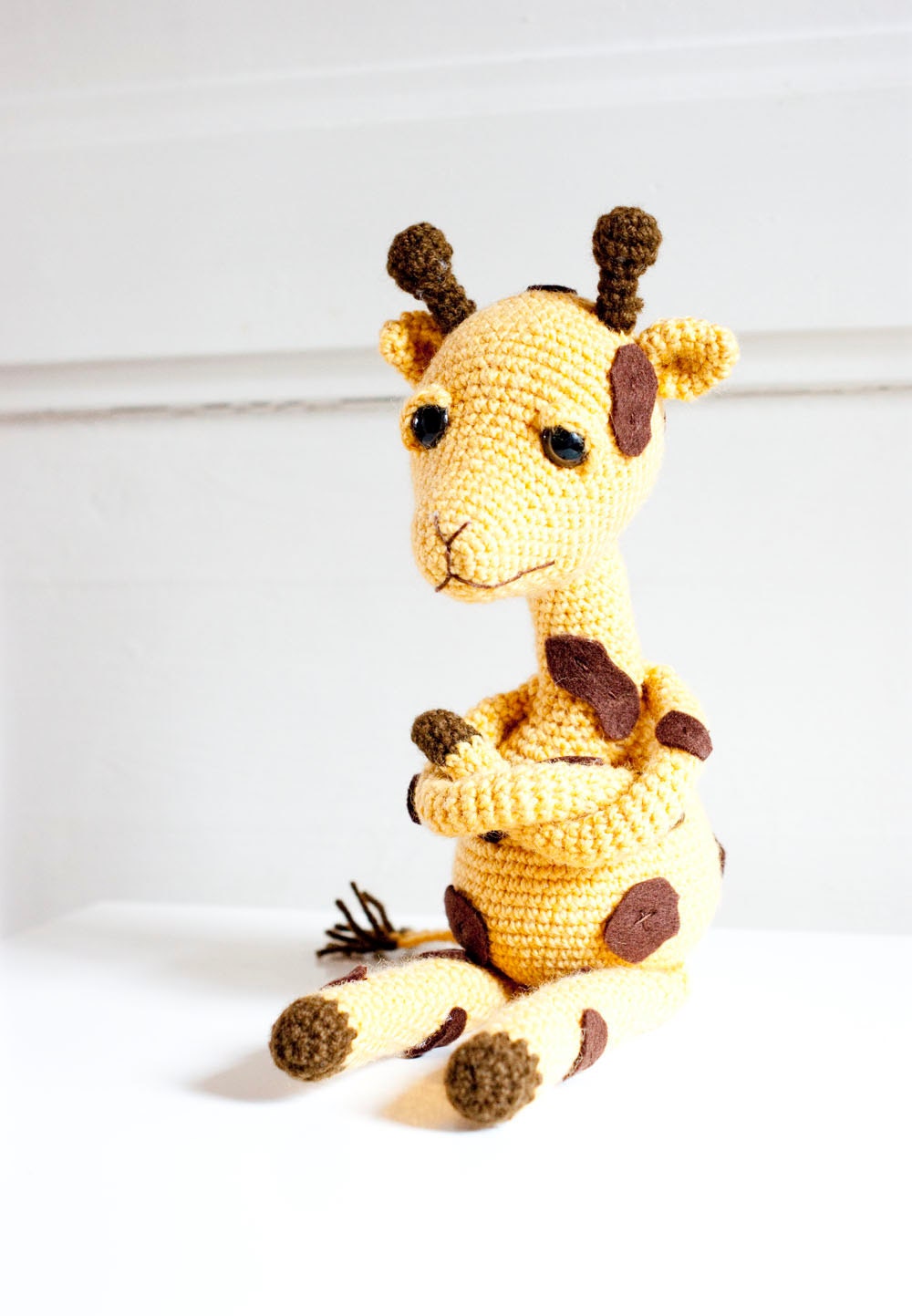 Amigurumi giraffe, soft sculpture, soft toy - Gina the giraffe