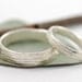 Sterling Silver Tree Bark Wedding Bands - 3mm and 5mm set