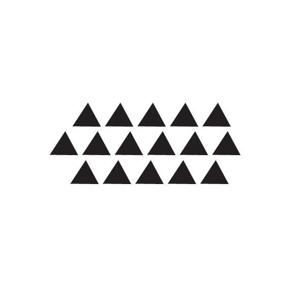 Triangle Pattern Rubber Stamp
