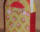 Yellow Rose Decoupaged Gift Box and Note Card Set