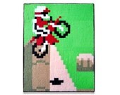 Excitebike 8 x 10 Felt Collage
