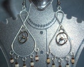Steampunk Balance Wheel Chandelier Earrings