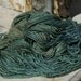 Worsted weight hand dyed Merino Yarn , Sea Green and blue shades. Thick and thin. 3-48