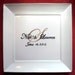 Wedding Guest Book Alternative - Guest Book Plate - Signature Plate Guest Book - Custom Guest Book - 2 Color Monogram Cursive