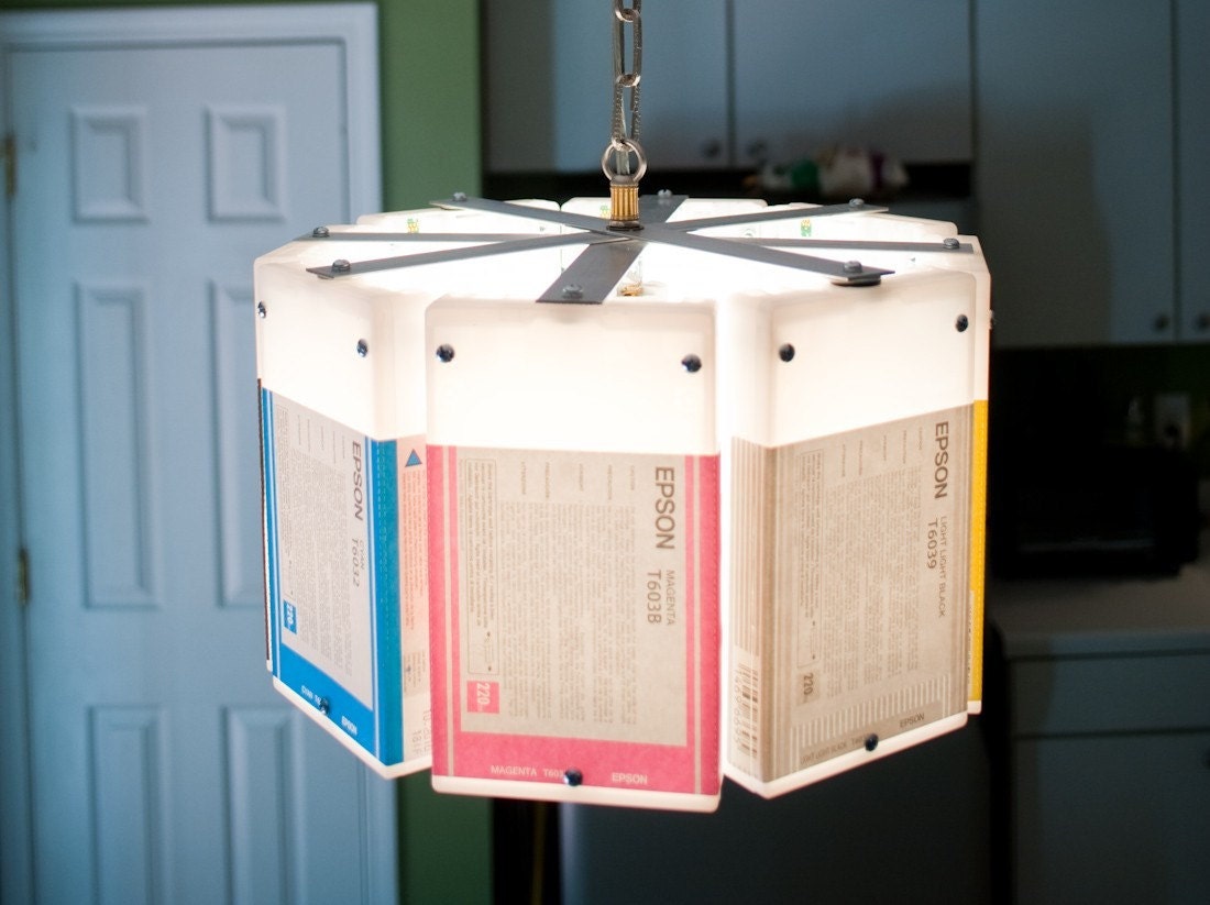 Ink Cartridge Chandelier