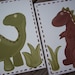 2 Dinosaur Paintings 11x14 Set