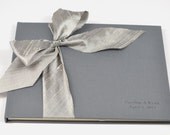 Wedding Sign In Book Guest - Wedding Guest Book Ideas - Silk Dupioni Bow by Claire Magnolia