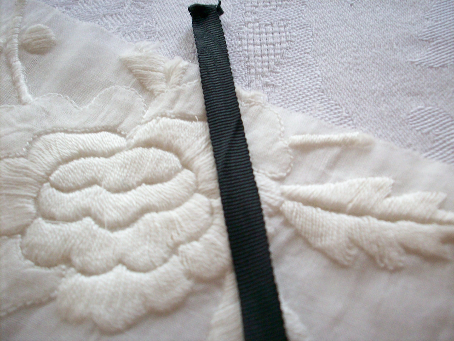 5 yds. of black vintage grosgrain 1/4 inch wide, more avail.
