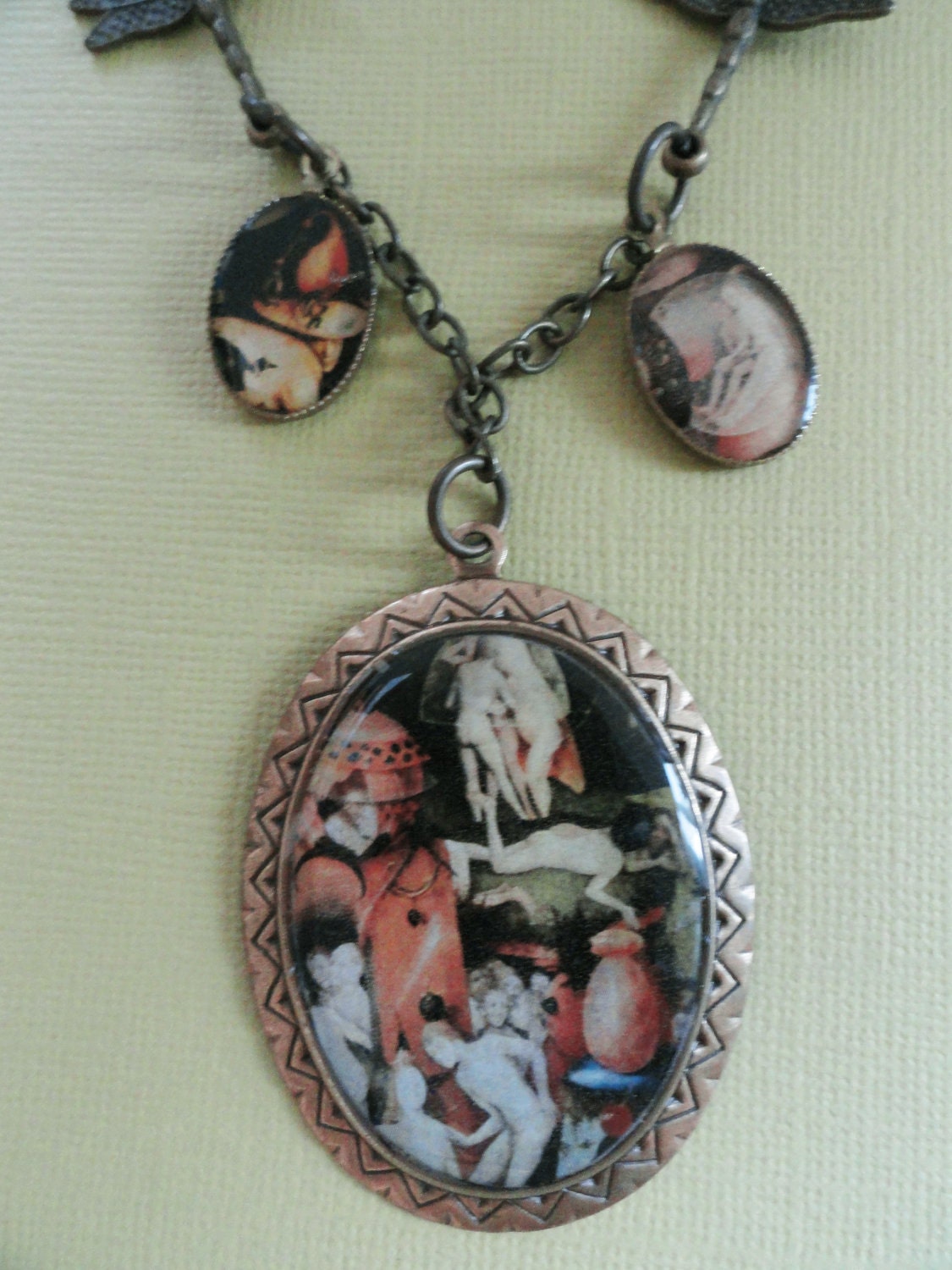 The Garden of Earthly Delights Tryptic Necklace