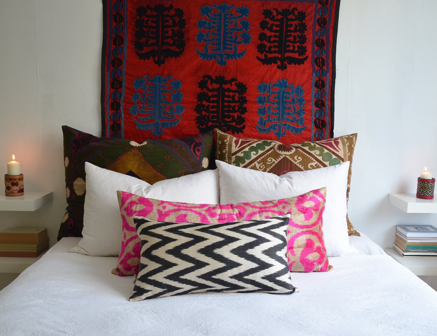etsy ikat pillows