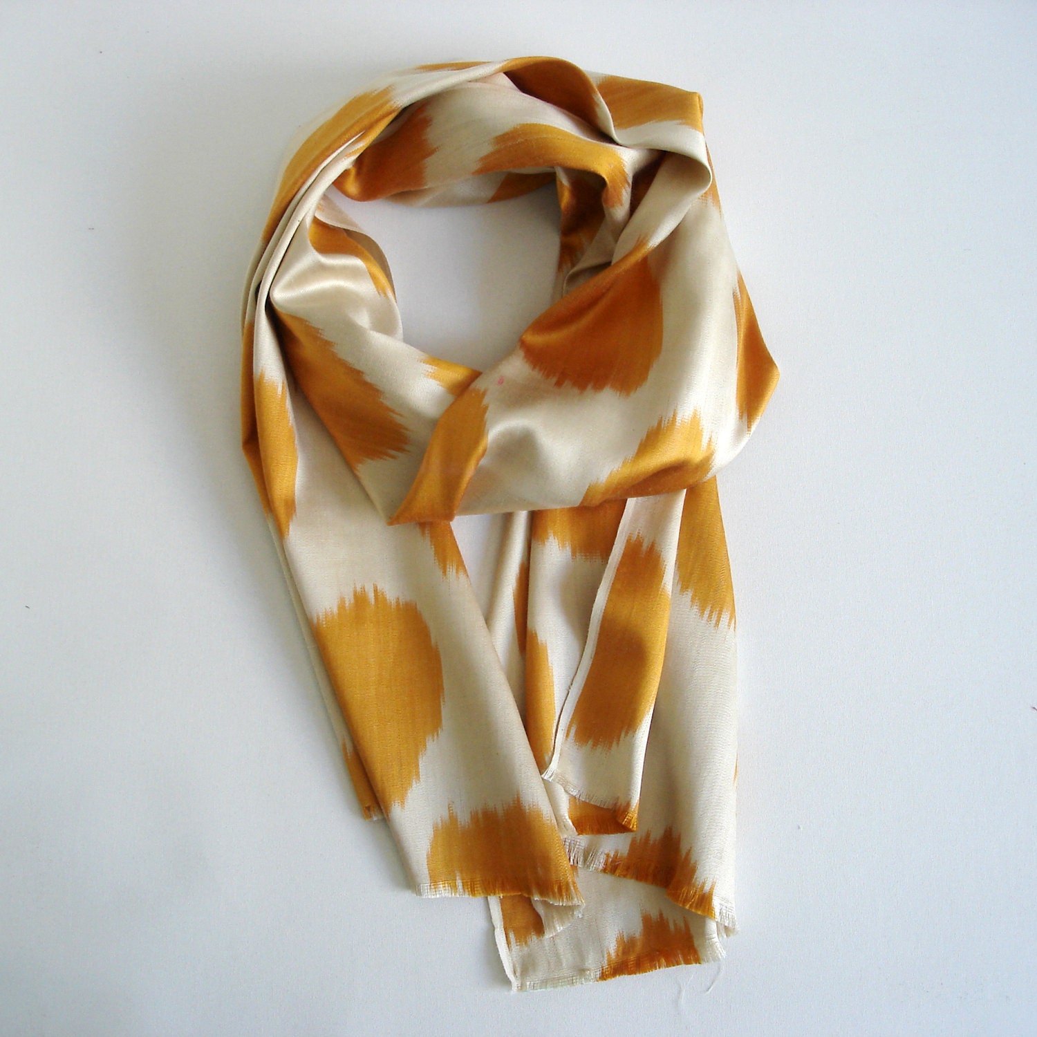 Sukan / Hand Paint ikat Silk Scarf - ikat shawl - ikat scarves - tribal scarf - silk scarf - ikat scarf  - scarve scarf