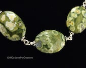 Rhyolite and Sterling Necklace