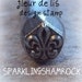 design stamp FLEUR DE LIS metal jewelry design stamp - classy and elegant