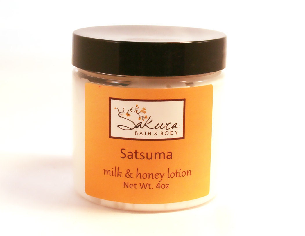 Satsuma Body Cream - Milk and Honey Body Lotion with Shea Butter