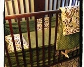 Minky crib set - Personalized baby crib set- Customize your own crib set