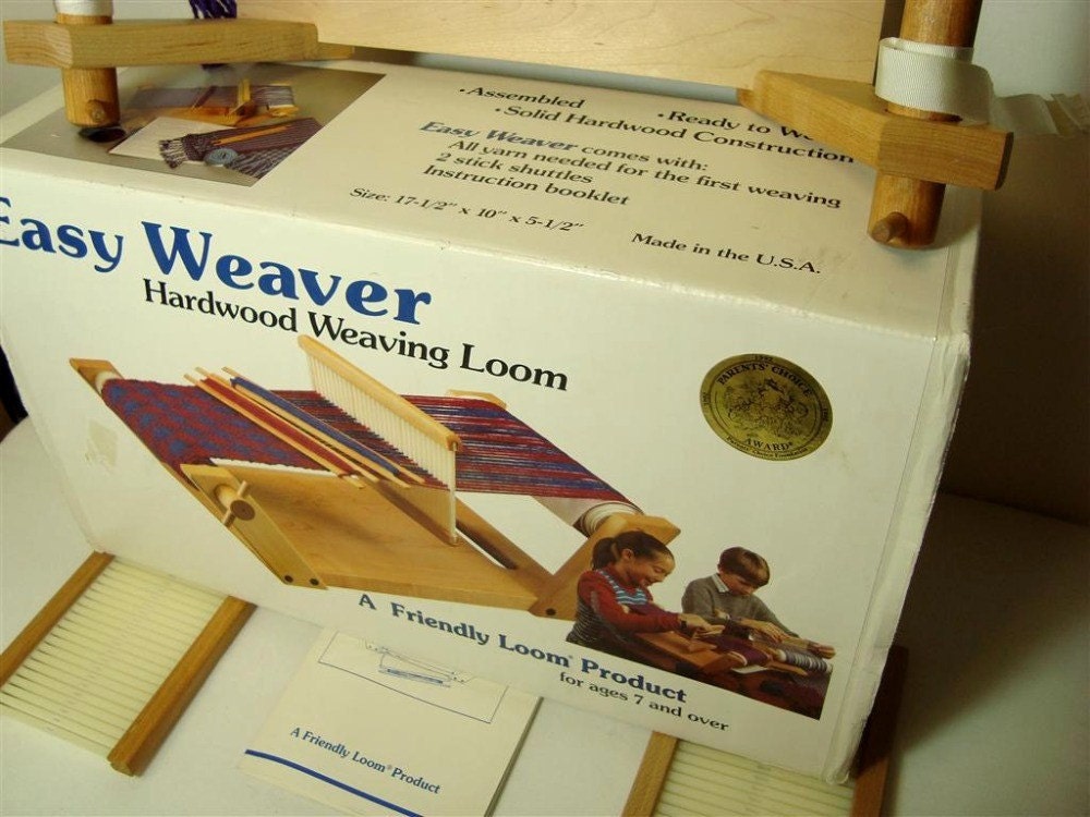 Easy Weaver Hardwood Weaving Loom Beginners in Box by ThreeOldKeys