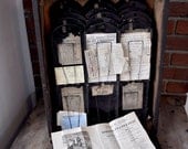 Antique Industrial receipt file 1870s