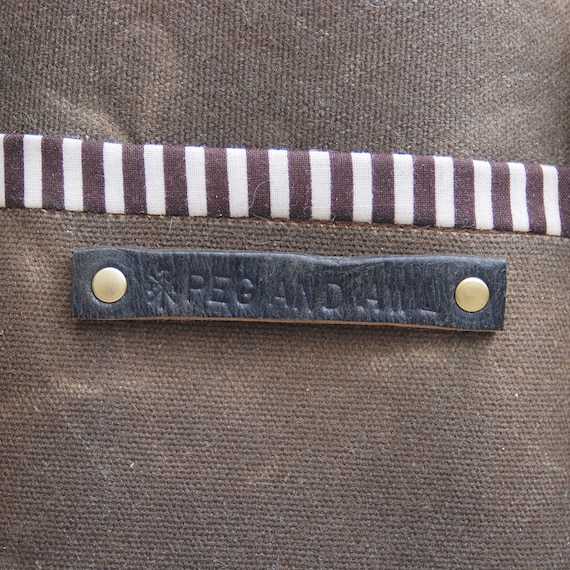 Waxed Canvas Reader: Truffle, with antique leather and fabric