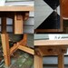 Kitchen Table Maurice de Sully: Puzzle Table, reclaimed oak, milk paint checkerboard.