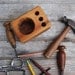Desk caddy: The Original, rustic, reclaimed wood, Small.