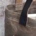 Waxed Canvas Reader: Truffle, with antique leather and fabric