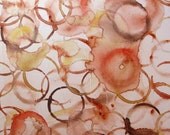 Meeting Over Coffee 8 - Original Watercolor Painting on clayboard